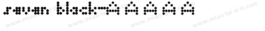seven black字体转换